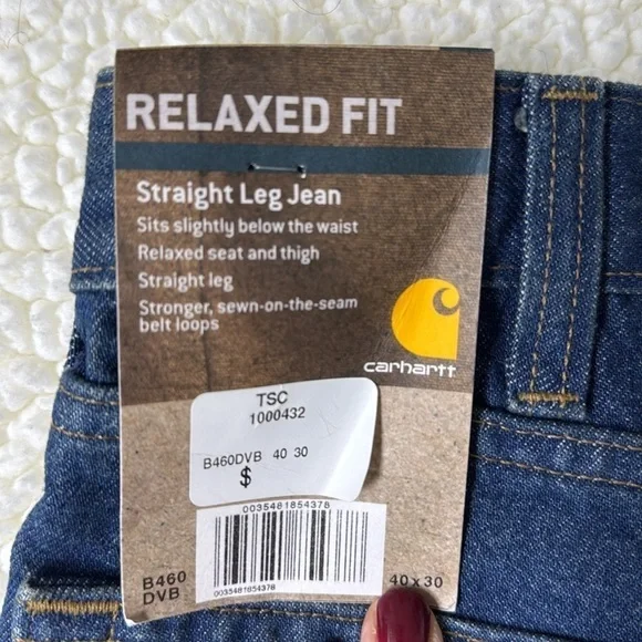 NWT Carhartt Relaxed Fit Jeans - Picture 7 of 9